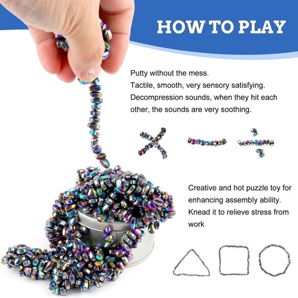 2 Sets 550pcs Putty Fidget Toys Adults Desk Fidgets Office Stress/Anxiety Relief - Picture 4 of 7